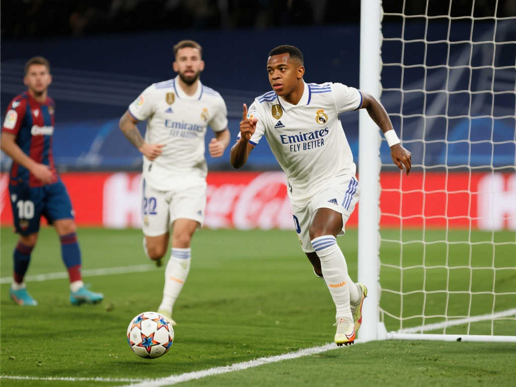 【西甲】姆巴佩双响建功，阿拉巴回归助阵，皇马4-1完胜领跑积分榜